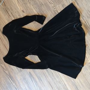 American Apparel Skater Dress Black Velvet